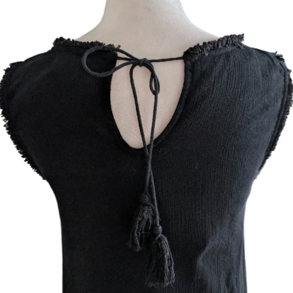 ❌Tommy Bahama Black Eyelet Cover-up Gauze Dress| Size Small | Boho Summer Beach - Picture 6 of 9